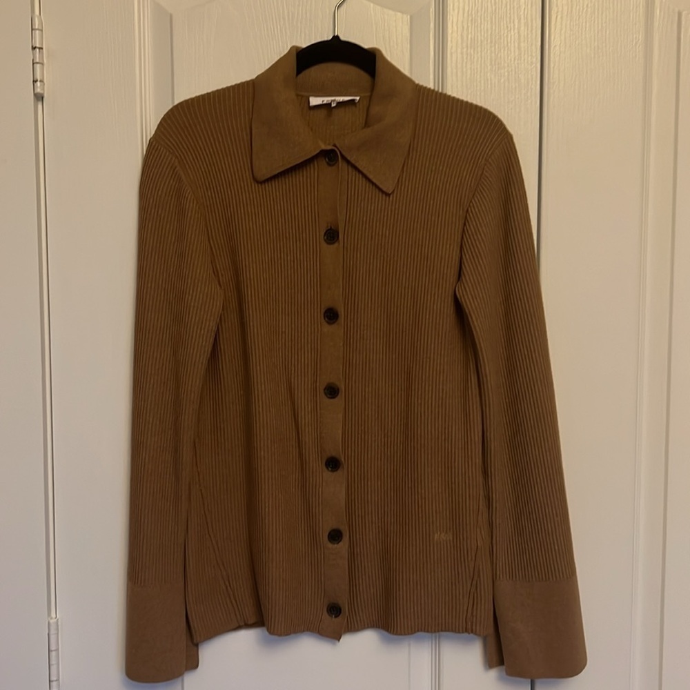 FRAME Slim Rib Cardi - Picture 4 of 11